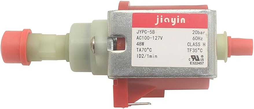 Jiayin JYPC-5B AC 100v - 127V 20 bar 48W Eectromagnetic Solenoid Water Pump Vabration Pump for Coffee machine, electric irons, steam mop, garment steamer, vacuum cleaner,etc