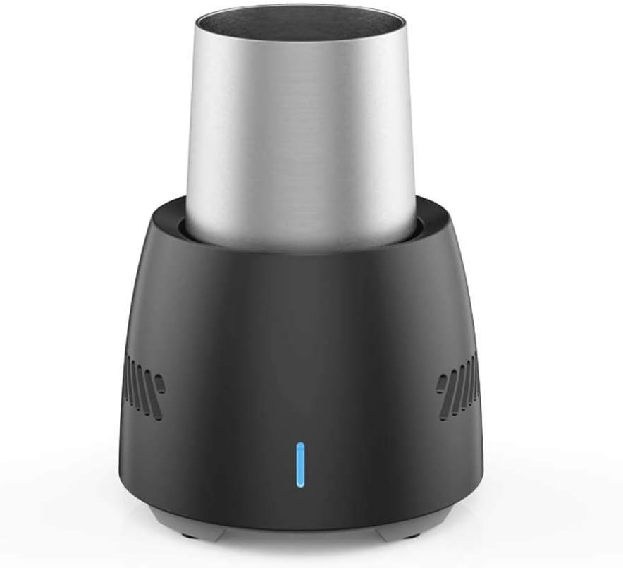 Fast Wine Cooler, Mini Electric Bottle Refrigerator, Cooling Cup for Wine or Champagne Bottles, Ice Beer, Portable Home Beverages, Office, Travel-Black