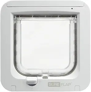 SureFlap - Sure Petcare Microchip Cat Flap, White, Scans Pet's ID on Entry, Check Your Cat's Size,Flap Opening is 4 3/4†(H) by 5 5/8†(W)
