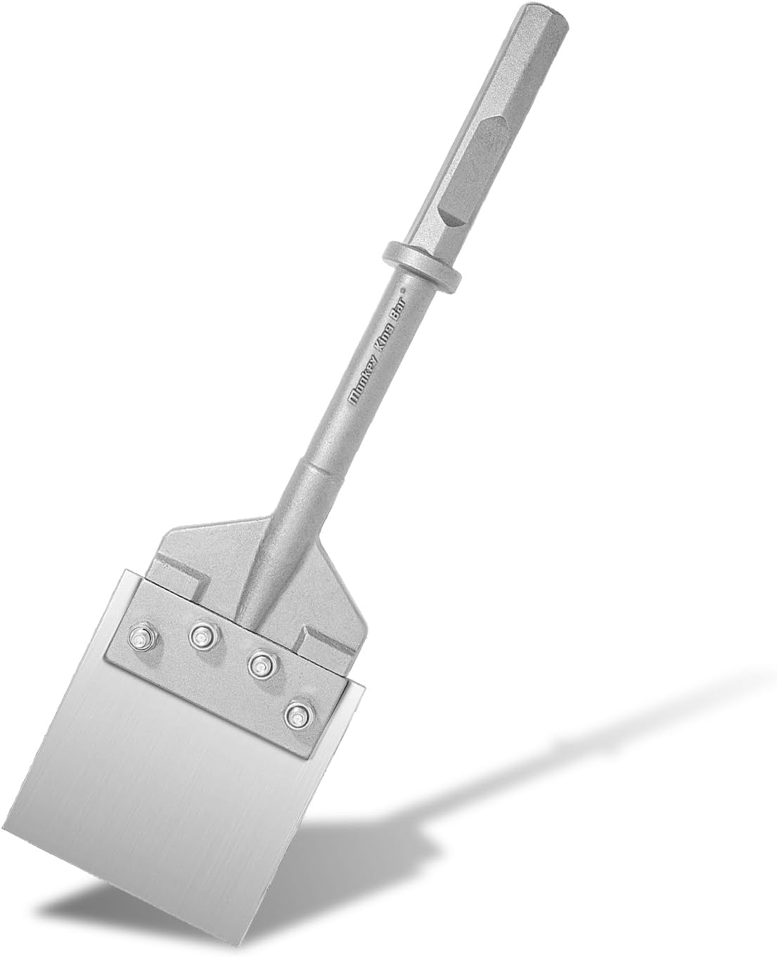 MonkeyKingBar-Hex/Notch 1-1/8" Floor Scraper-21" x 6"Heavy Duty Chisel-Adhesive Removal, Thinset, & Tile Demolition