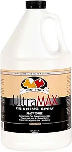 Best Shot UltraMAX Pro Finishing Spray, Ideal Detangler Spray for Pets, Hydrating and Soothing Pet Grooming Spray, for Dogs and Cats, 1.1 Gallon