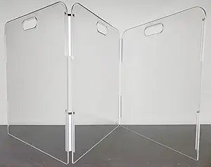 Pet Barrier (3-Panel) | Free-Standing Pet Gate | Foldable | Protect Your Indoor Living Spaces, Decorations, and Important Items from Pets | Made in The USA