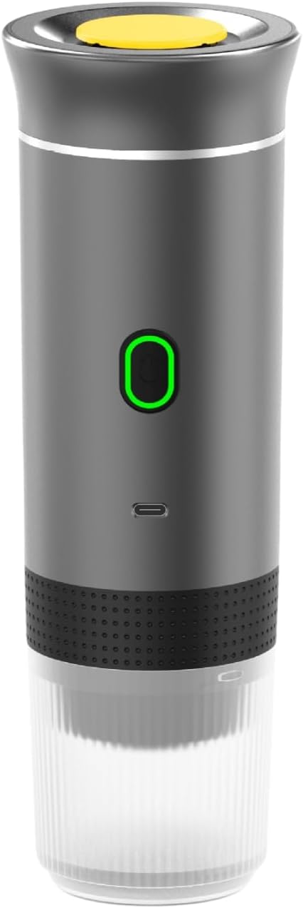 Bewinner Portable Espresso Coffee Machine for Travel, 12V Electric Battery Powered Coffee Makers for Camping, Car Coffee Maker Automatic for RV, Hiking, Office