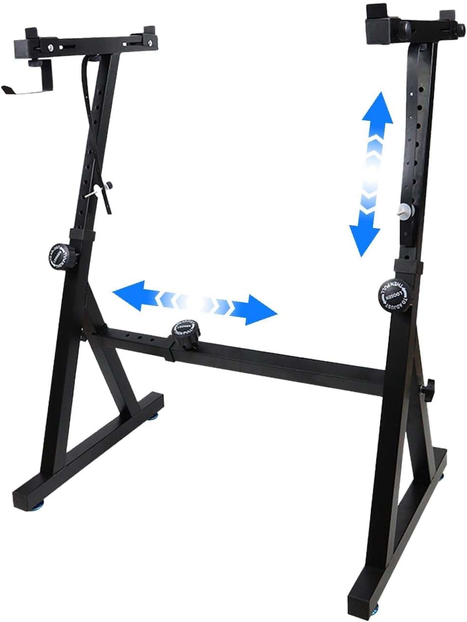 Garvee Keyboard Stand Piano Adjustable Z Style Piano Stands Heavy Duty Stable and Portable with Height and Width Adjustable for 44, 54, 61 and 88 Keys Electric Pianos Black