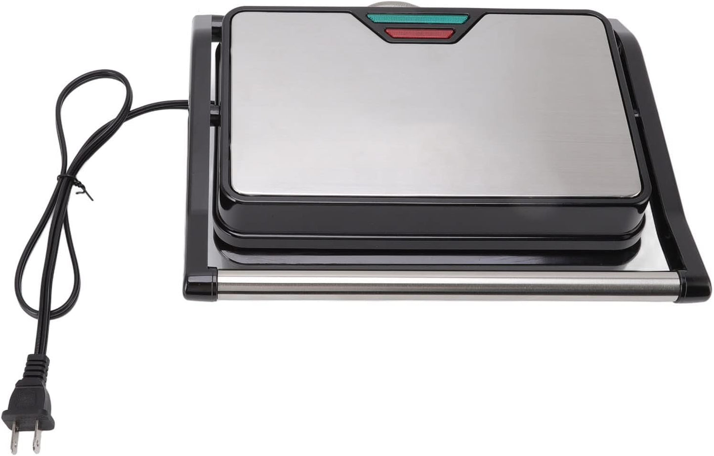 Panini Press Grill, Electric Sandwiches Maker, Nonstick Panini Maker, Breakfast Sandwiches Maker, 850W Double Sided Heating, 180 Degree Flattening, for Kitchen US 110V (22 cm x 27 cm)