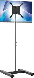 CTA Height Adjustable TV Stand CTA VESA-Compatible Universal Floor Stand for TVs & Monitors 13-42-inch up to 44 lbs. - Black (ADD-DMHA)