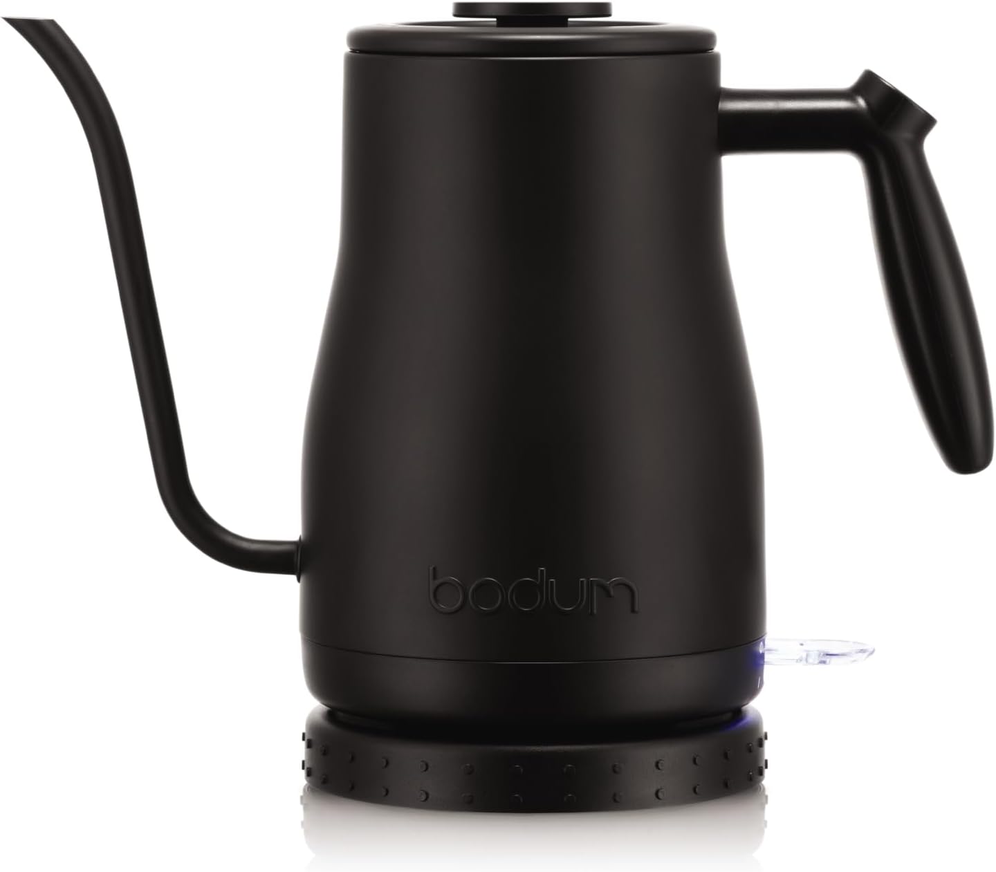 Bodum 34oz Bistro Gooseneck Electric Water Kettle, Pour Over Coffee & Tea, Stainless Steel, Matte Black
