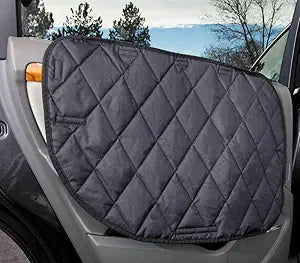 4Knines Car Door Protector for Dogs – Dog Door Cover for Cars, Trucks & SUVs – Set of 2 Guards – Durable, Scratch-Resistant, and Easy to Install – USA-Based Company – One for Each Side (Black)