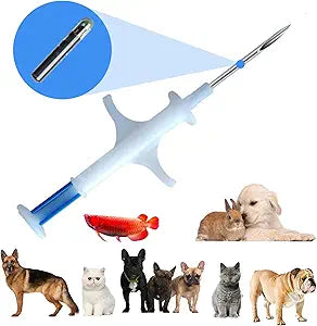 Small Pet ID Microchip for Puppies and Cats Fish 100 Pack 134.2Khz 15 ID Number Universal Standard (‎1.25X7 mm 100 Pack)