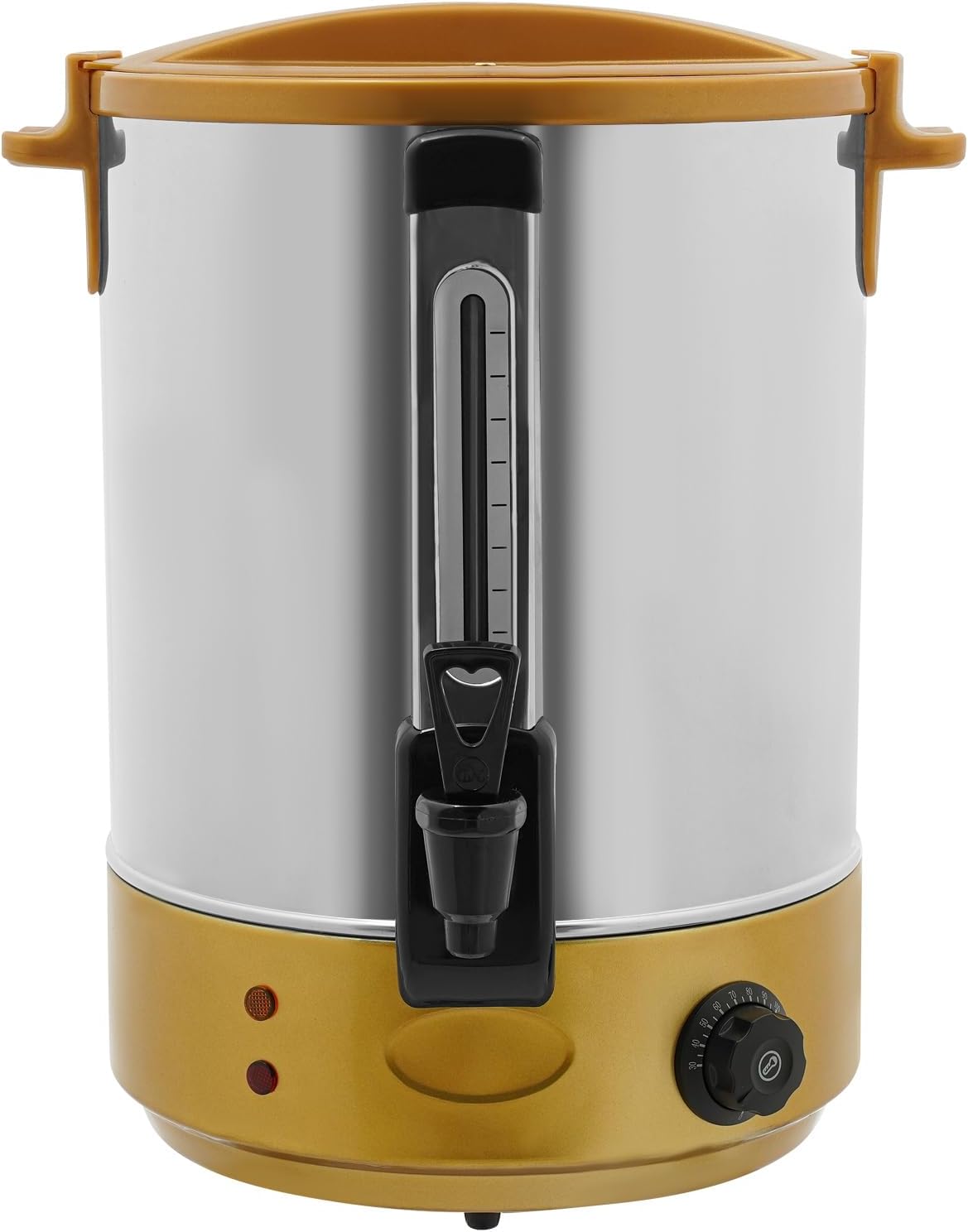 NAZRBABY 19.2L\/5.1Gal Commercial Electric Coffee Urn, 130 Cups Stainless Steel Coffee Maker Hot Water Beverage Dispenser for Tea & Beverage Business, Catering, Party (Gold)