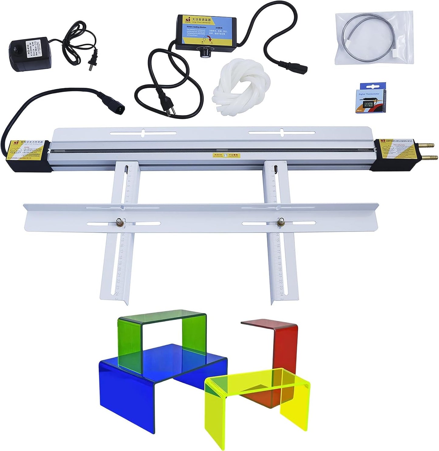 24"(600mm) Plastic Acrylic Bending Machine, 110V Acrylic Heat Bending Machine With Bracket Heating Wire Light Box Heater, Acrylic PVC Bending Machine Glassiness Bender 1mm-6mm Thickness