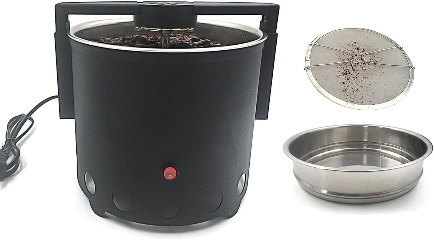 1.1LB Coffee Bean Cooler Electric Roasting Cooling Machine Rotating Coffee Bean Cooling Plate With Stainless Steel Two-layer Filter Screen For Homecafe Roasting Cooling 110V
