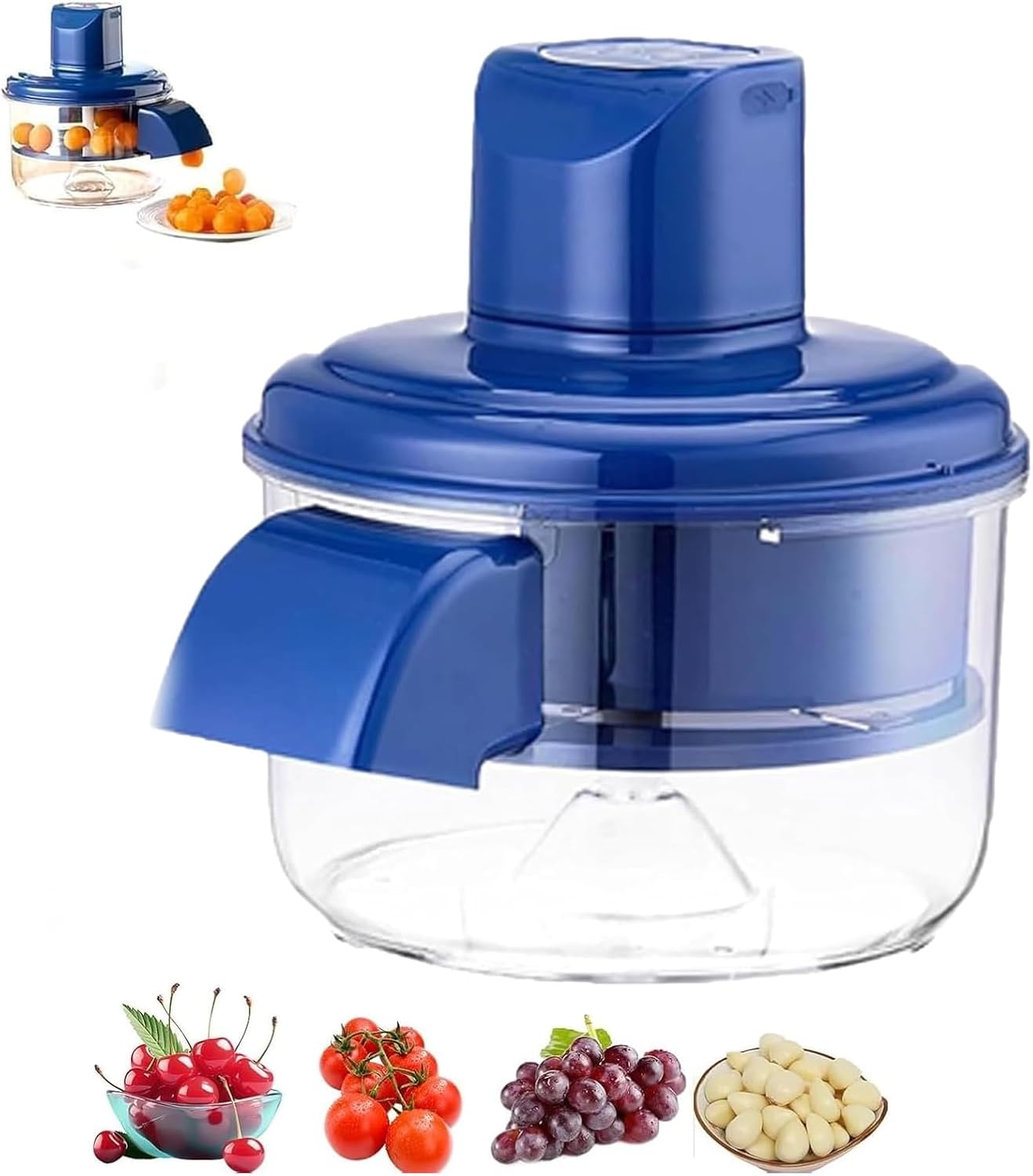 Electric Garlic Peeler Machine, Automatic Garlic Skin Remover & Peeler Device, Stainless Steel for Kitchen, Easy to Clean, Professional for Peeling Garlic, Ginger, Grape, Small Tomatoes and Fruits