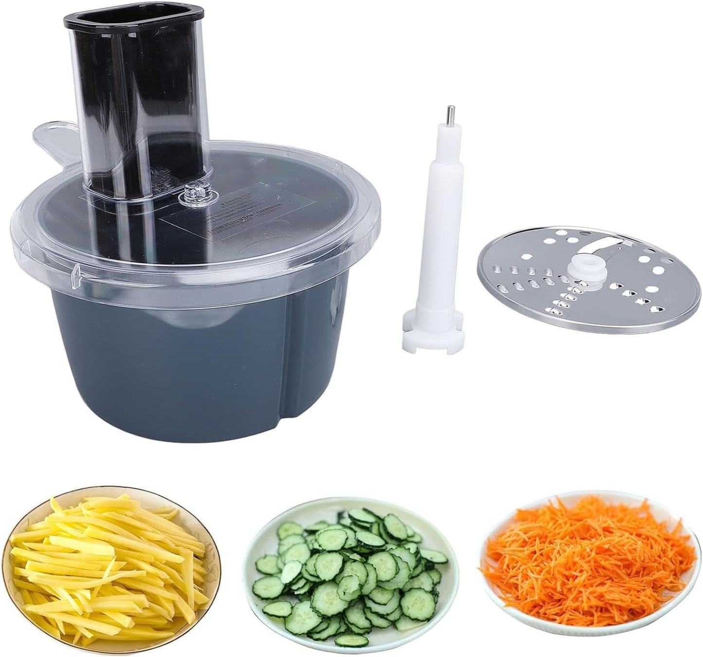 Food Processor Container Cutter Kit, Electric Vegetable Cutter Accessories High Efficiency Vegetable Cutter Attachment for Thermomix TM5 TM6