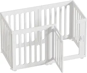 Dog Playpen Dog Play Pen Indoors, Portable Puppy PlayPen with Locking Door, Foldable Pet Fence for Small Dogs, Cats, Rabbits