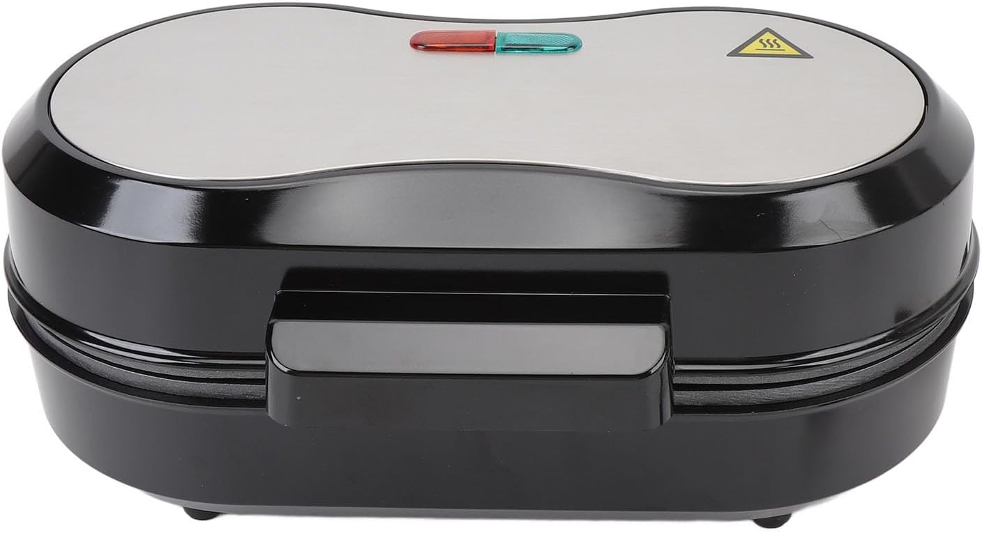 Omelette Maker Non Stick Double Pancakes Maker Burger Breakfast Machine Small Electric Grill Ideal for Breakfast Lunch Snacks US Plug. this. and. beginners. seasoned. The. Good. (110V US Plug)