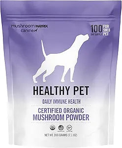 Om Mushroom Matrix Healthy Pet Mushroom Supplement, Supports Daily Functional Immune Support for Dogs & Cats, 200 Grams, 7.1 oz