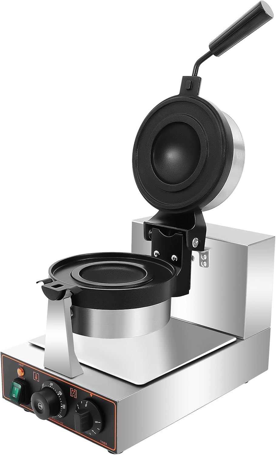 Burger Waffle Maker,Commercial Electric Burger Panini Maker Machine,Non Stick Waffle Press Machine with Time & Temp Control Stainless Steel Material for Home Kitchens Breakfast Shops Schools