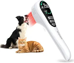 GOYOJO Red Light Therapy for Dogs – LED Light Device with Stand, 650nm*14, 808nm*4 & 980nm*2 Red Light for Joint Support, Mobility & Skin Wellness in Pets