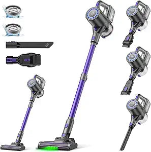 Cordless Vacuum Cleaner, 40KPA/500W/35Mins, Green LED Light, Lightweight Stick Vacuum Self-Standing, Vacuum Cleaners for Home Handheld Vacuum for Pet Hair, Carpet, and Hard Floors, U8