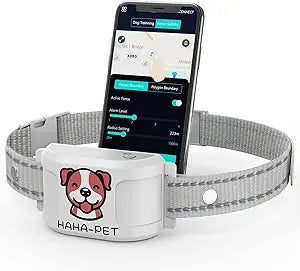 GPS Wireless Dog Fence & Training Collar – No Subscription, App Geo-Fence 3280ft, 60-164ft Bluetooth Training, 3 Correction Modes, Auto Sleep/Wake, Long Battery Life