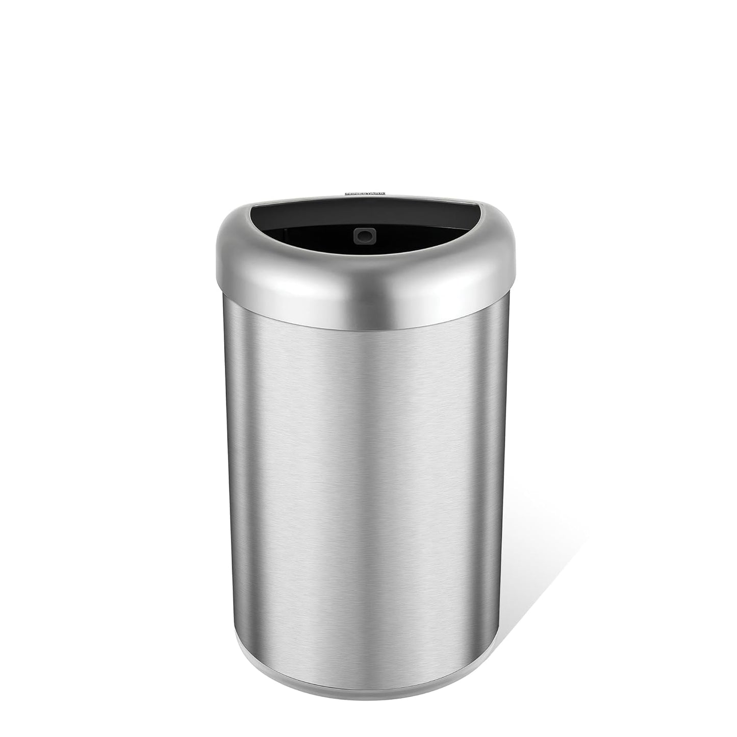 Ninestars 21 Gallons Open Top Kitchen Trash Can Large Commercial Trash Can for Kitchen, Living Room, Office, 80 Liter Stainless Steel Garbage Bin (21 Gallon Open Top D Shaped)