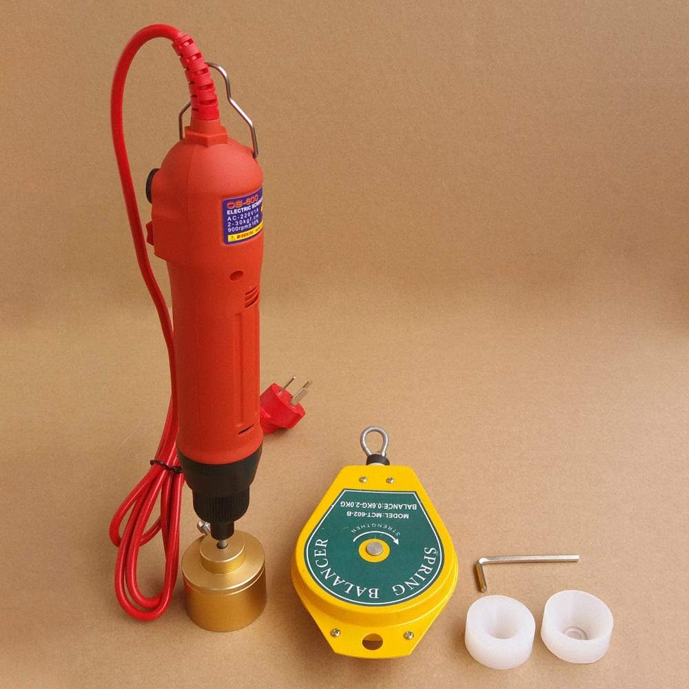 Handheld Electric Bottle Capping Machine Screw Capper Sealing Machine Red 110V