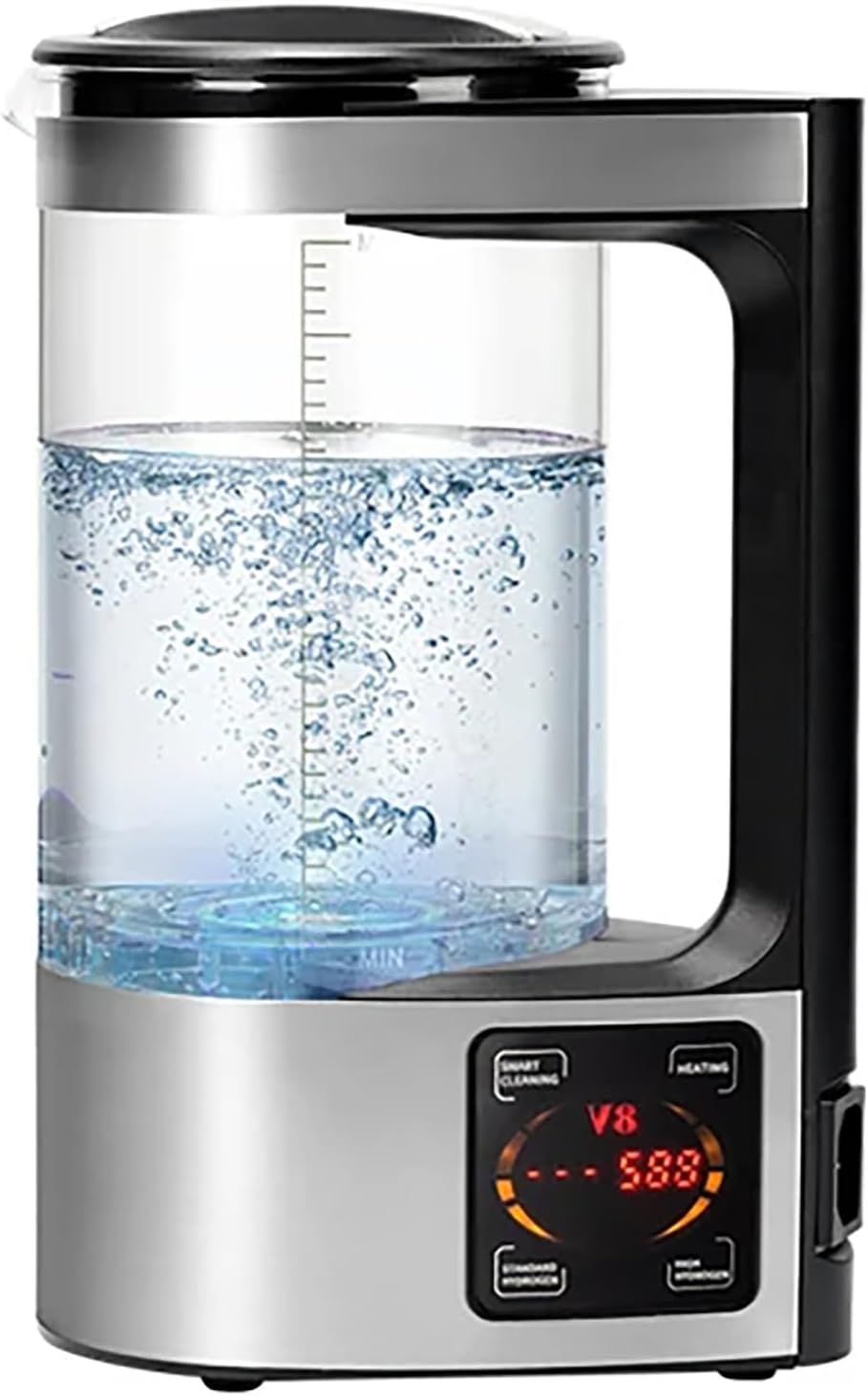 Hydrogen Rich Water Maker Machine, 2L Electric Hydrogen Rich Water Kettle Generator Alkaline Water Ionizer Machine, Hydrogen Concentration Up to1500 PPB