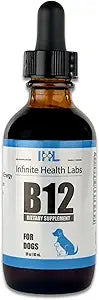 Liquid Vitamin B-12 for Dogs - Methylcobalamin Supplement for Pets - Dog Vitamins for Medium & Large Breed - Pet Vitamins and Supplements - Dog Multivitamins