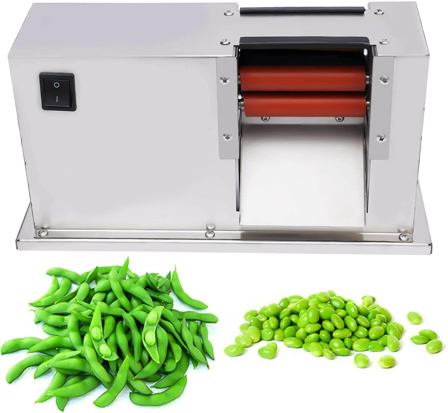 110V 15W Semi-automatic Pea Bean Sheller, Electric Pea Sheller Machine for Peas/Soy/Beans/Edamame Motor speed: 50 RPM (US Stock)
