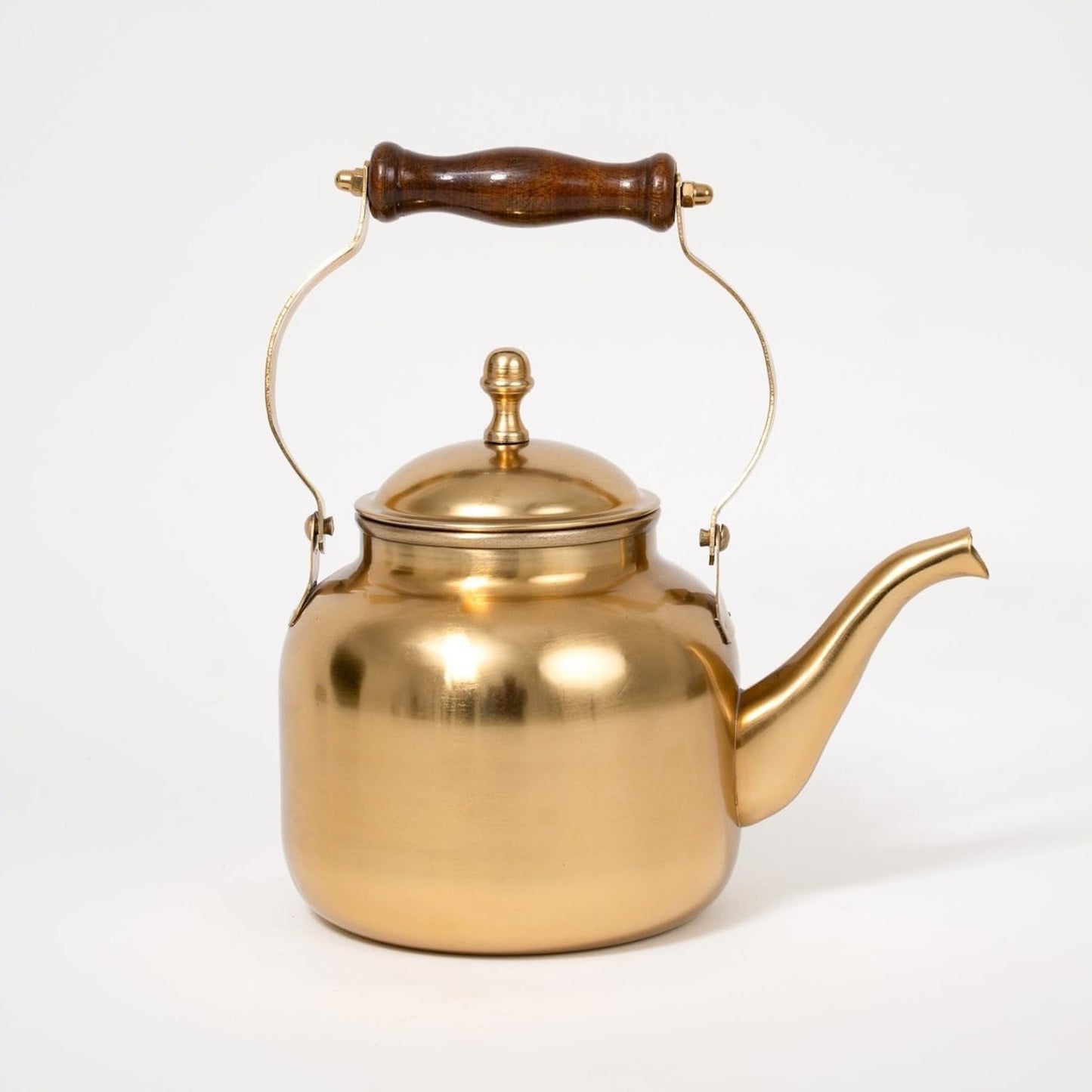 Premium Gold Stainless Steel Tea Kettle – 1.5L Whistling Stovetop Kettle with Heat-Resistant Handle – Elegant Modern Tea Pot for Gas, Electric & Induction Stoves