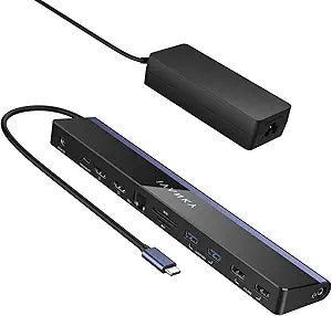 USB C Laptop Docking Station with 100W Power Adapter, iVANKY 12-in-1 85W PD Dock, Dual 4K HDMI Display Thunderbolt 3/4 Dock for Dell, HP, Lenovo, Asus,Surface, etc, USB 3.0, Ethernet, 2HDMI, SD/TF