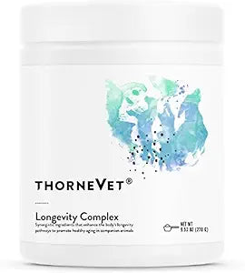 ThorneVet Longevity Supplement for Dogs & Cats - Powder Formula to Support Healthy Aging, Inflammation Balance, and Cellular Vitality – 90 Scoops
