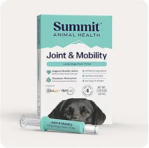 Summit Canine Joint and Mobility Supplement for Large Dogs, All Natural Liquid Chondroitin with Liposomal Delivery for Arthritis, Hip & Joint Support Vitamin, (Dogs 75+lbs)