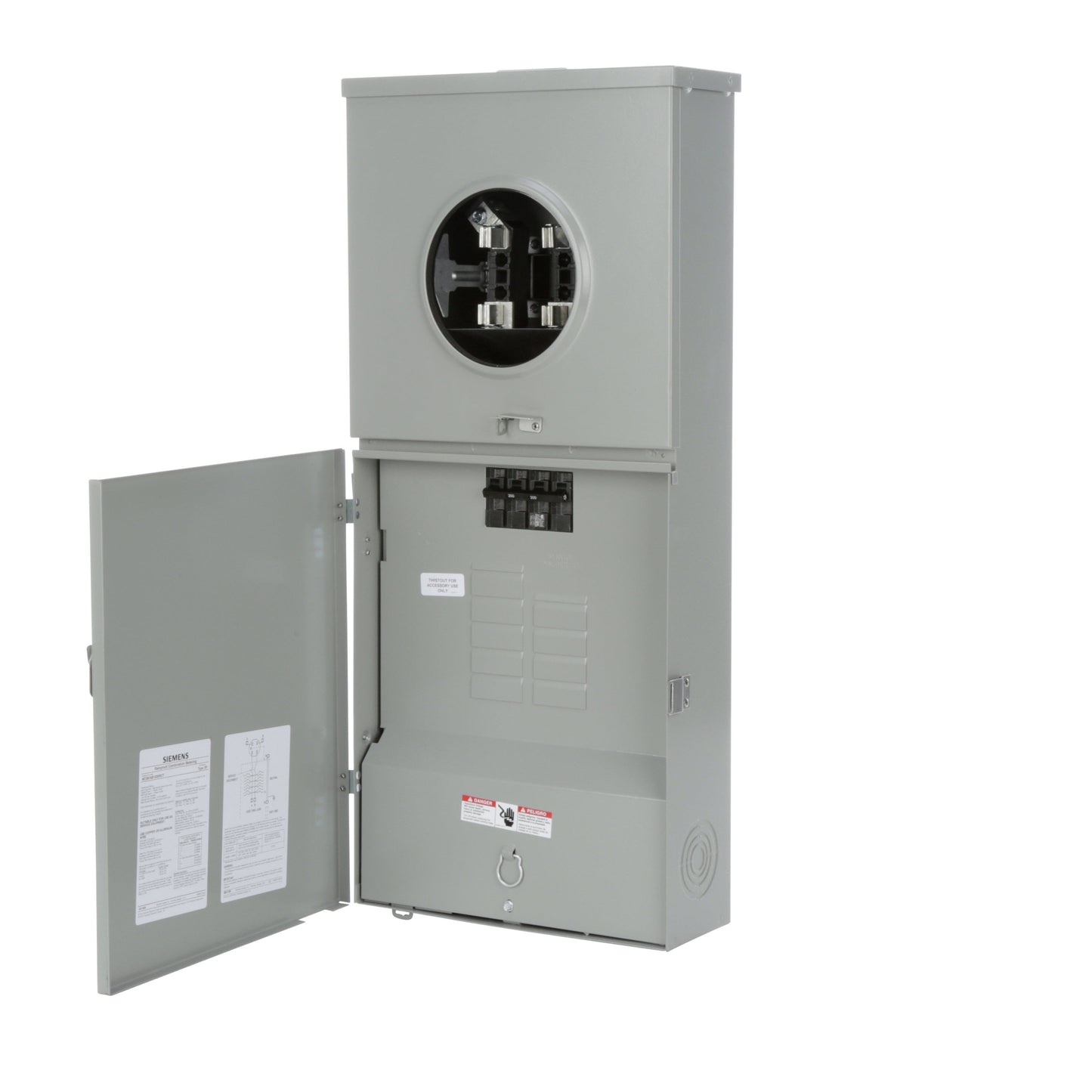 Siemens 200 -Amp 8 -Spaces 16 -Circuit Outdoor Main Breaker Meter Combo Load Center