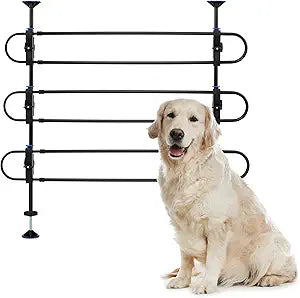 PetSafe Happy Ride Metal Dog Barrier, Pet Gate Vehicle Divider for Cars, Minivans & SUVs