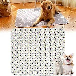 Puppy Pads with pheromones, 2026 Upgraded Washable Puppy Pads for Dogs & Cats, Pee Pad - Leak & Odor Waterproof, Non-Slip Base, Easy to Clean & Reusable (White, S: 15.7" × 23.6")