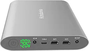 Krisdonia Portable Laptop Charger 185Wh/50000mAh External Battery Pack Power Bank for Laptop, Tablet, Projector, Smartphone and Others