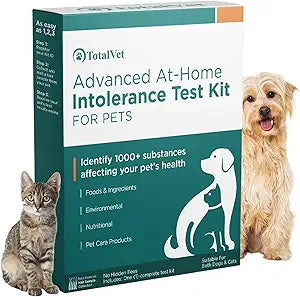 Dog Allergy +1000 Food & Nutritional Sensitivity Test, Pet Intolerance Kit at Home — Advanced Complement to DNA Tests for Complete Pet Wellness