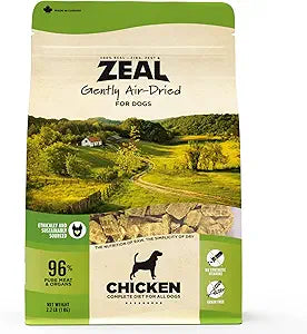 ZEAL Canada Air-Dried Chicken Recipe for Dogs - High Protein, Natural Superfoods, Nutrient Rich, No Fillers, Grain Free, Complete & Balanced (Chicken, 2.2 lb)