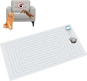 SEERWAY Pet Shock Mat with Tester for Dogs & Cats, 30"x16" Electric Training Mat to Keep Pets Off Couch, Bed, Kitchen Counter & Furniture