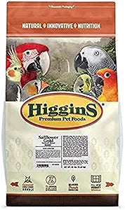Higgins Safflower Gold Food For Parrots, 25-Pound