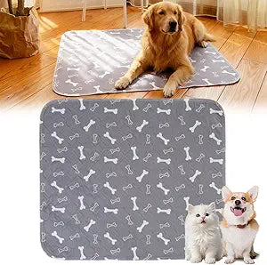 Puppy Pads with pheromones, 2026 Upgraded Washable Puppy Pads for Dogs & Cats, Pee Pad - Leak & Odor Waterproof, Non-Slip Base, Easy to Clean & Reusable (Grey, L: 31.5" × 35.4")