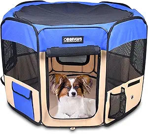 JESPET Pet Dog Playpens 36", 45" & 61" Portable Soft Dog Exercise Pen Kennel with Carry Bag for Puppy Cats Kittens Rabbits, Indoor/Outdoor Use