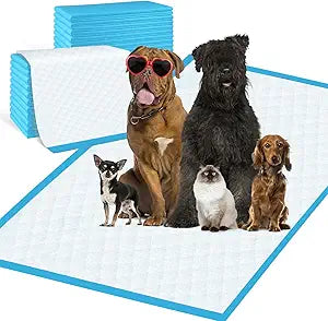 Pee Pads for Dogs & Cats 31"x55" , Puppy Pads Extra Large, Disposable Thicken Pet Training Pads for Doggie Rabbits, Incontinence Underpads Ultra Absorbent & Quick-Dry, Leakproof Potty Pad 40 Count