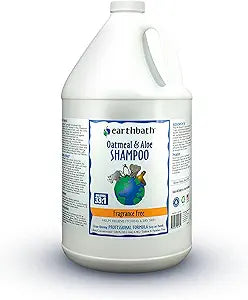 earthbath, Oatmeal & Aloe Dog Shampoo - Oatmeal Shampoo For Dogs, Itchy, Dry Skin Relief, Dog Wash, Made in USA, Cruelty Free, Fragrance Free Pet Shampoos - 1 Gallon 128 Oz (1 Pack)