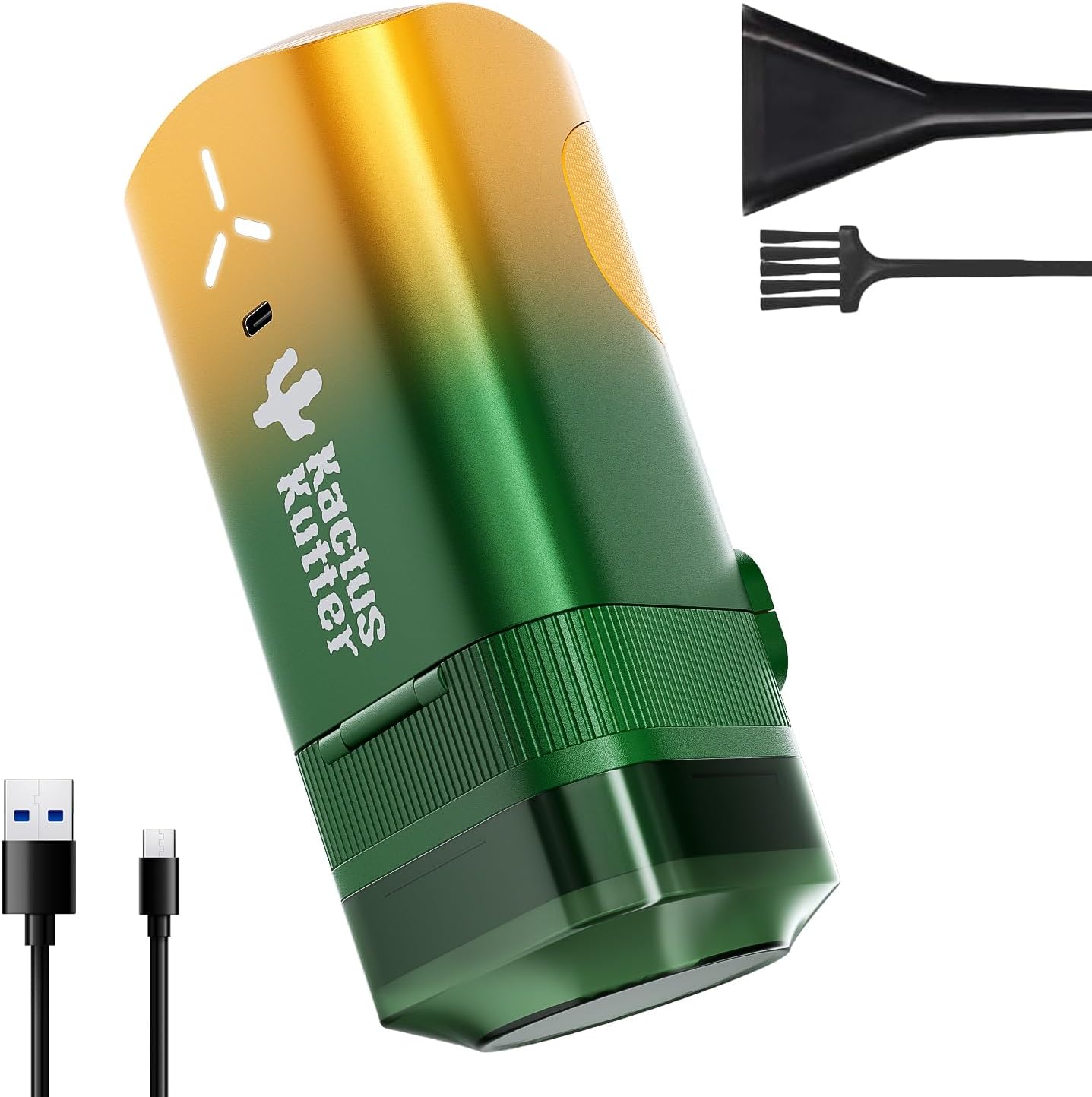 K2 Pro Electric Kitchen Grinder Automatic 3g Portable Spice Mill, Battery Powered Rechargeable Grinder For Kitchen Grinding up to 3 Grams - Gradient Green