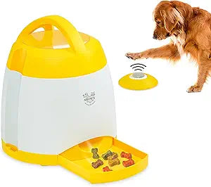 Arf Pets Dog Treat Dispenser with Remote Button – Dog Memory Training Activity Toy – Treat While Train, Promotes Exercise by Rewards, Improves Memory & Positive Training for A Healthier & Happier Pet