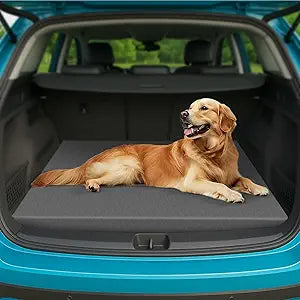 Car Dog Bed for Trunk, Non-Slip SUV Cargo Liner for Dogs, Travel Pet Mat Cushion with Supportive Foam, Removable Cover for Easy Cleaning, Suitable for SUV&Truck