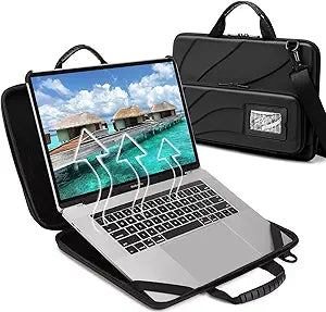 BUG 14.2-15.6 Inch Laptop Case Hard Shell, Protective Laptop Carrying Case with Stand for Heat Dissipation